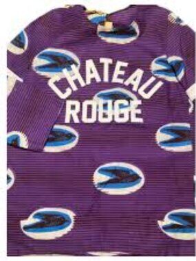 Maison Chateau Rouge Cotton Abstract Bird Print Top M